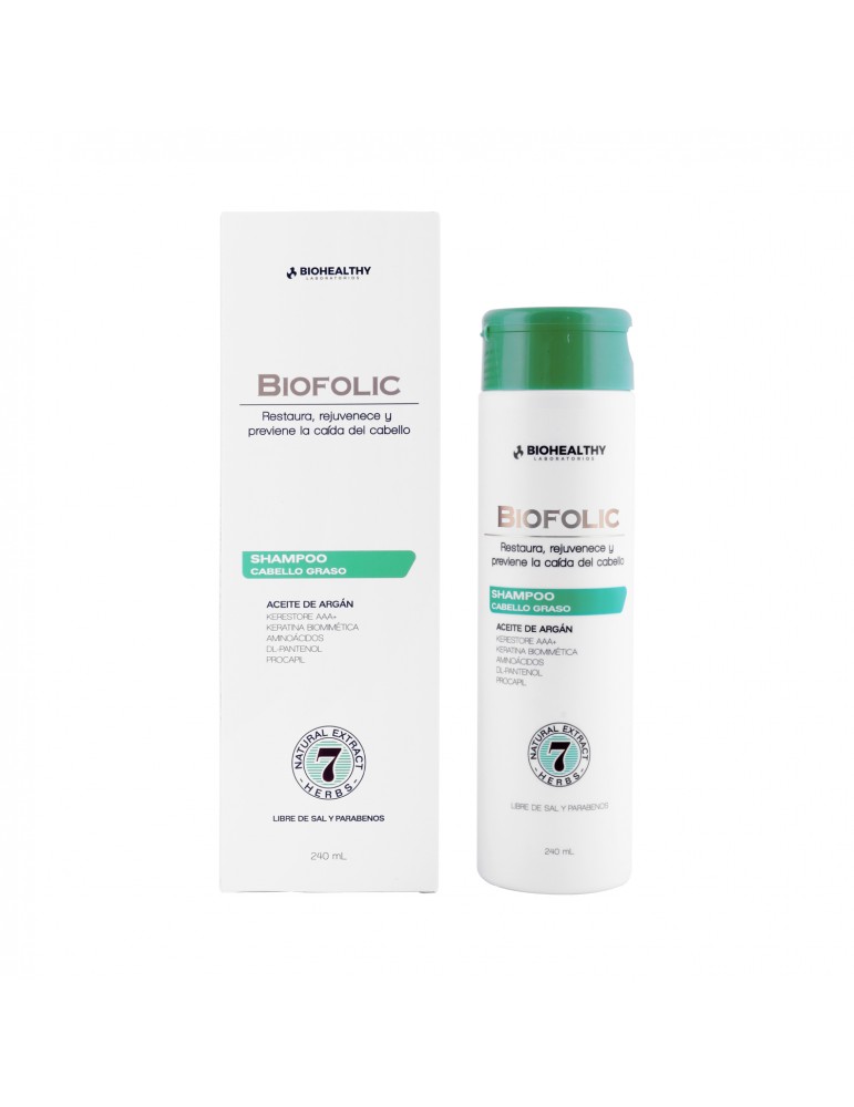 Biofolic shampoo cabello graso |Biohealthy