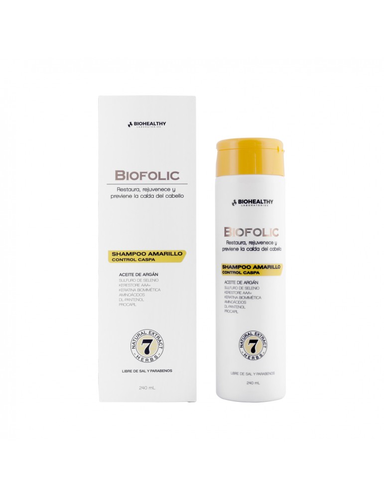 Biofolic Shampoo Amarillo Control Caspa 240 ml | Biohealthy